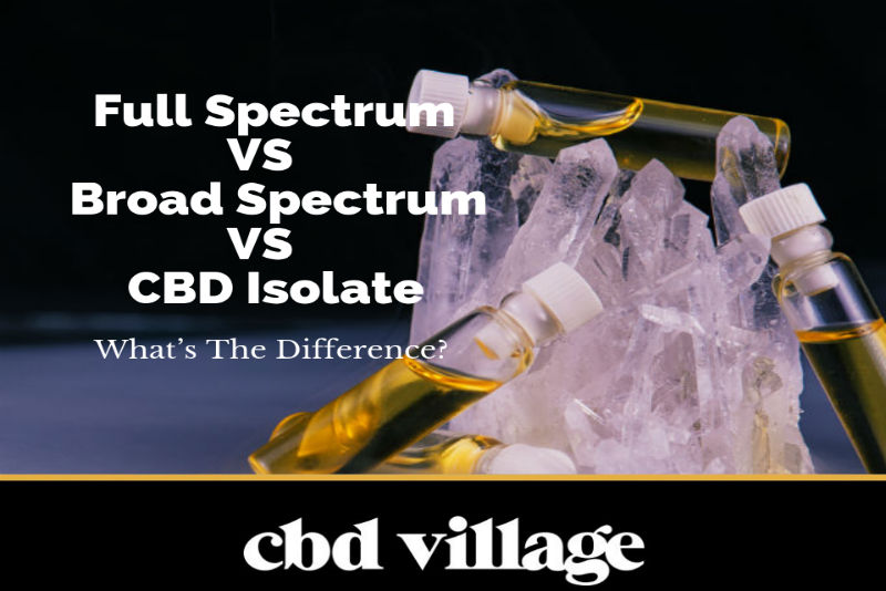 full spectrum cbd vs broad spectrum cbd vs cbd isolate whats the difference