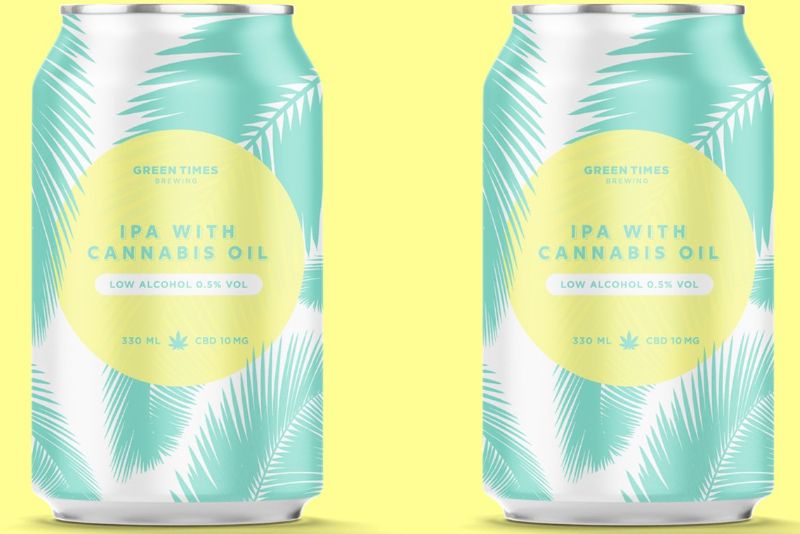 green times brewing low alcohol cbd beer uk
